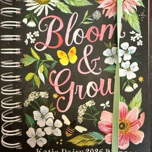 Bloom & Grow Planner - Black Floral